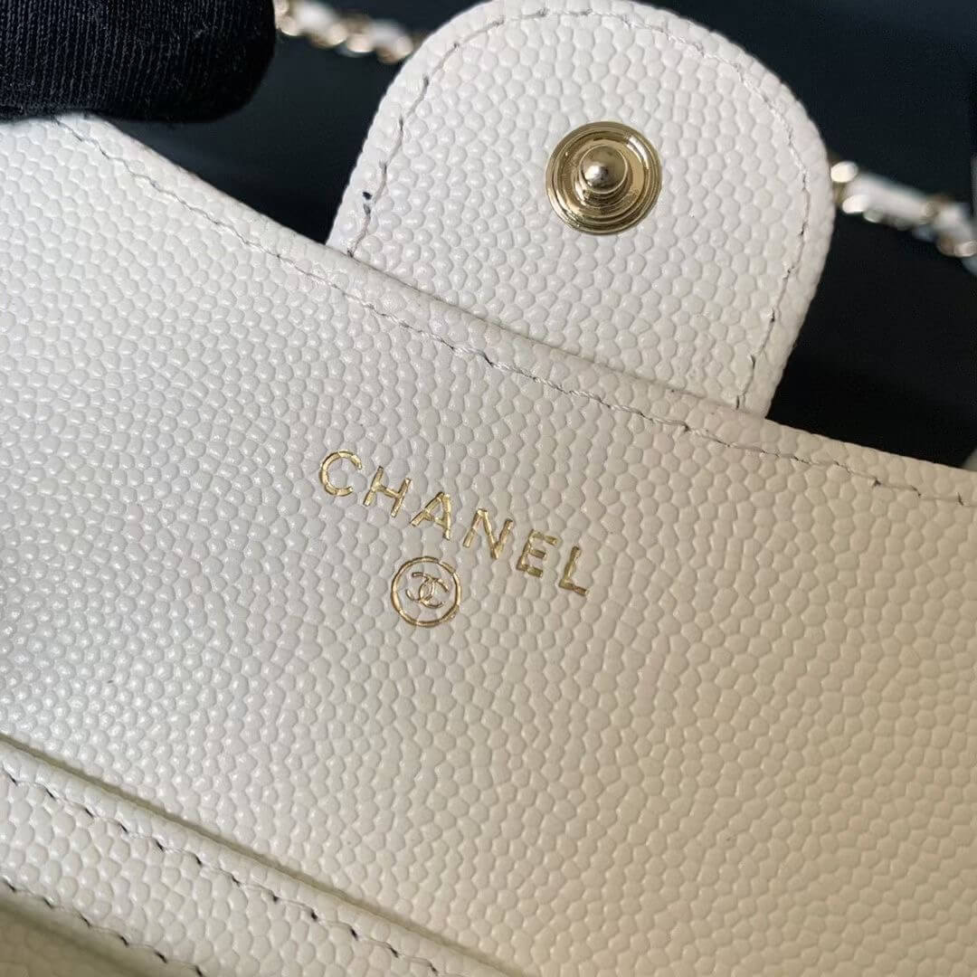 Chanel White Waist Mini Wallet - Image 4