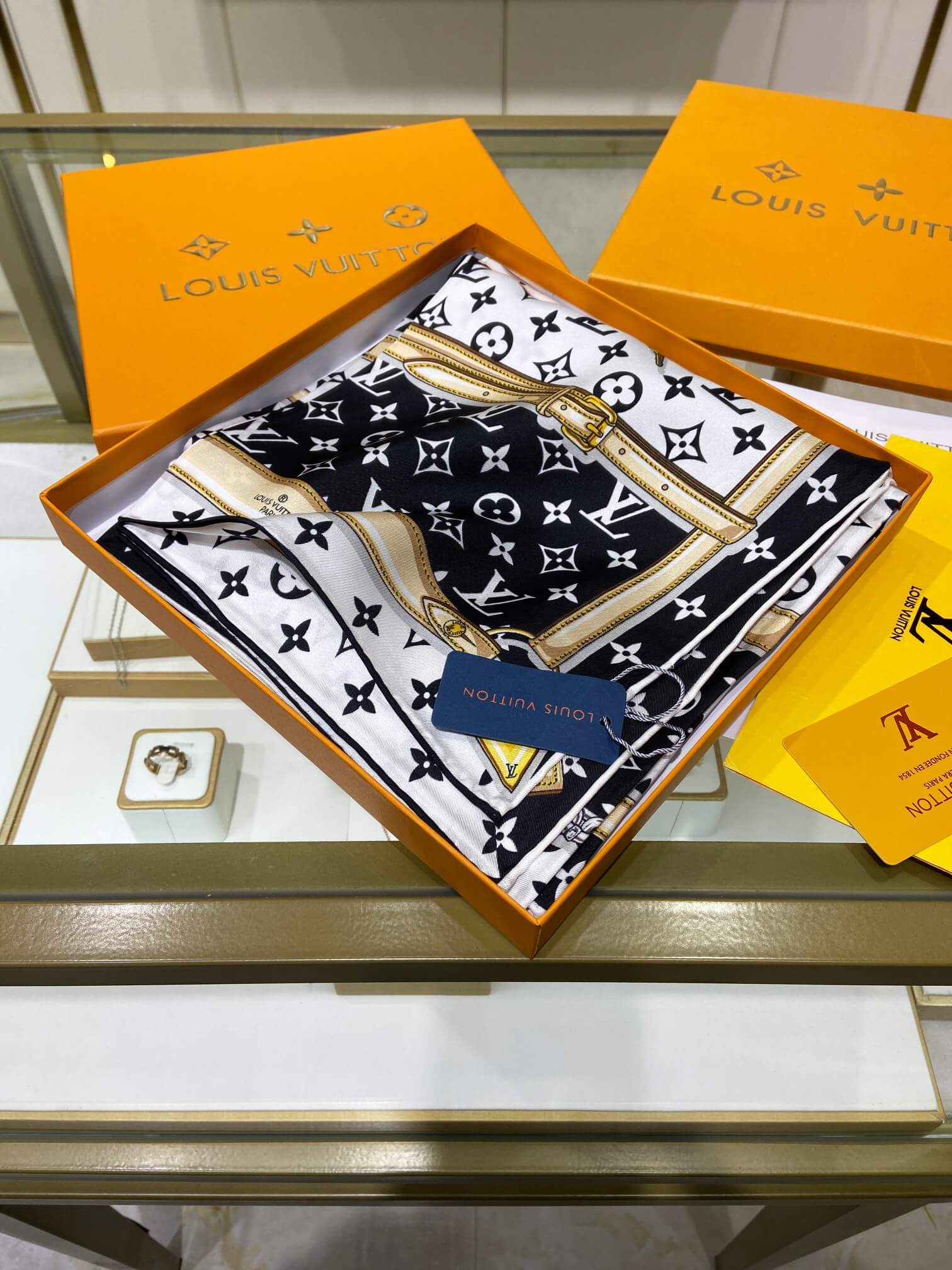 LV Silk Scarf - Image 5
