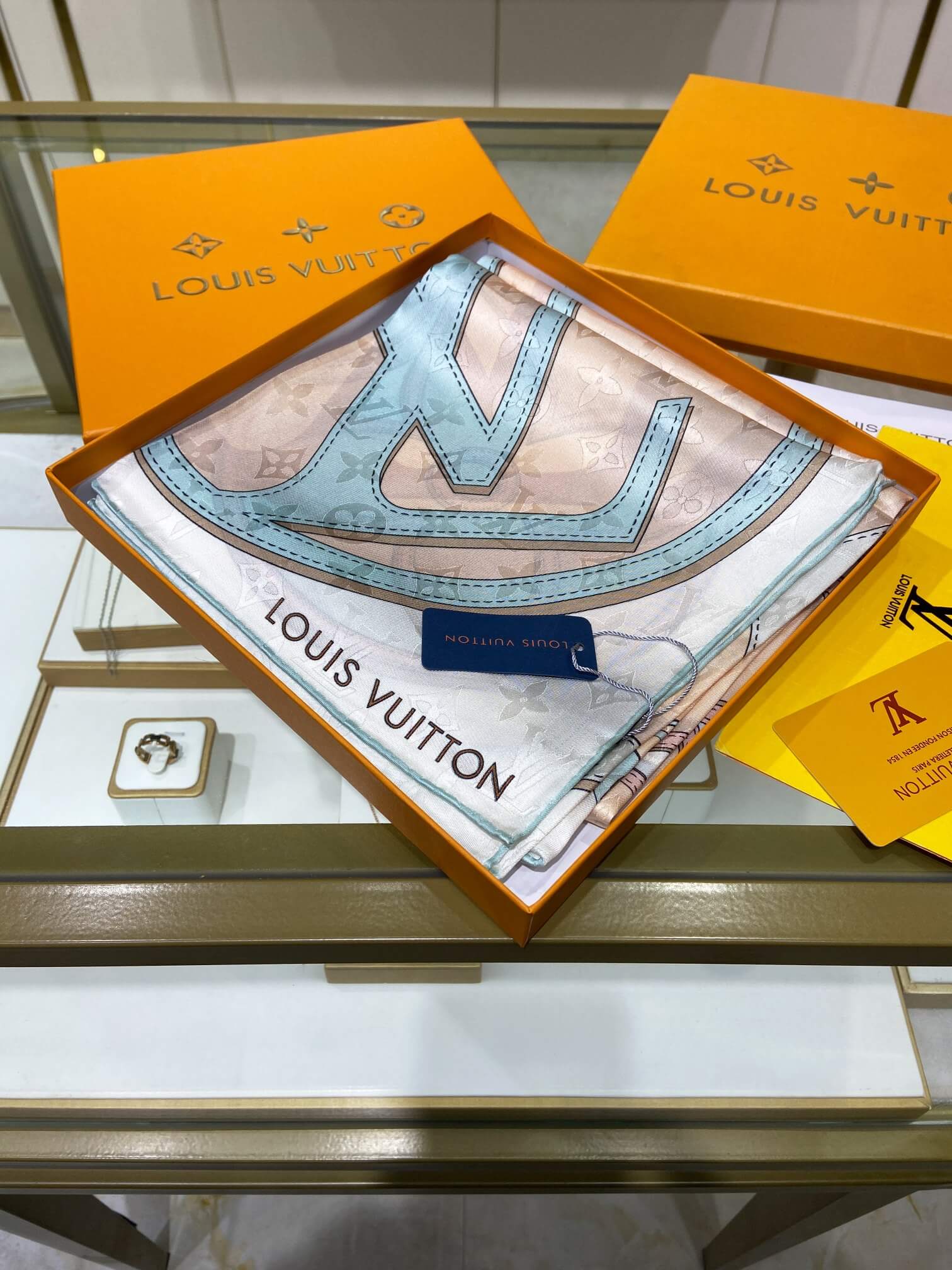 LV Silk Scarf - Image 4
