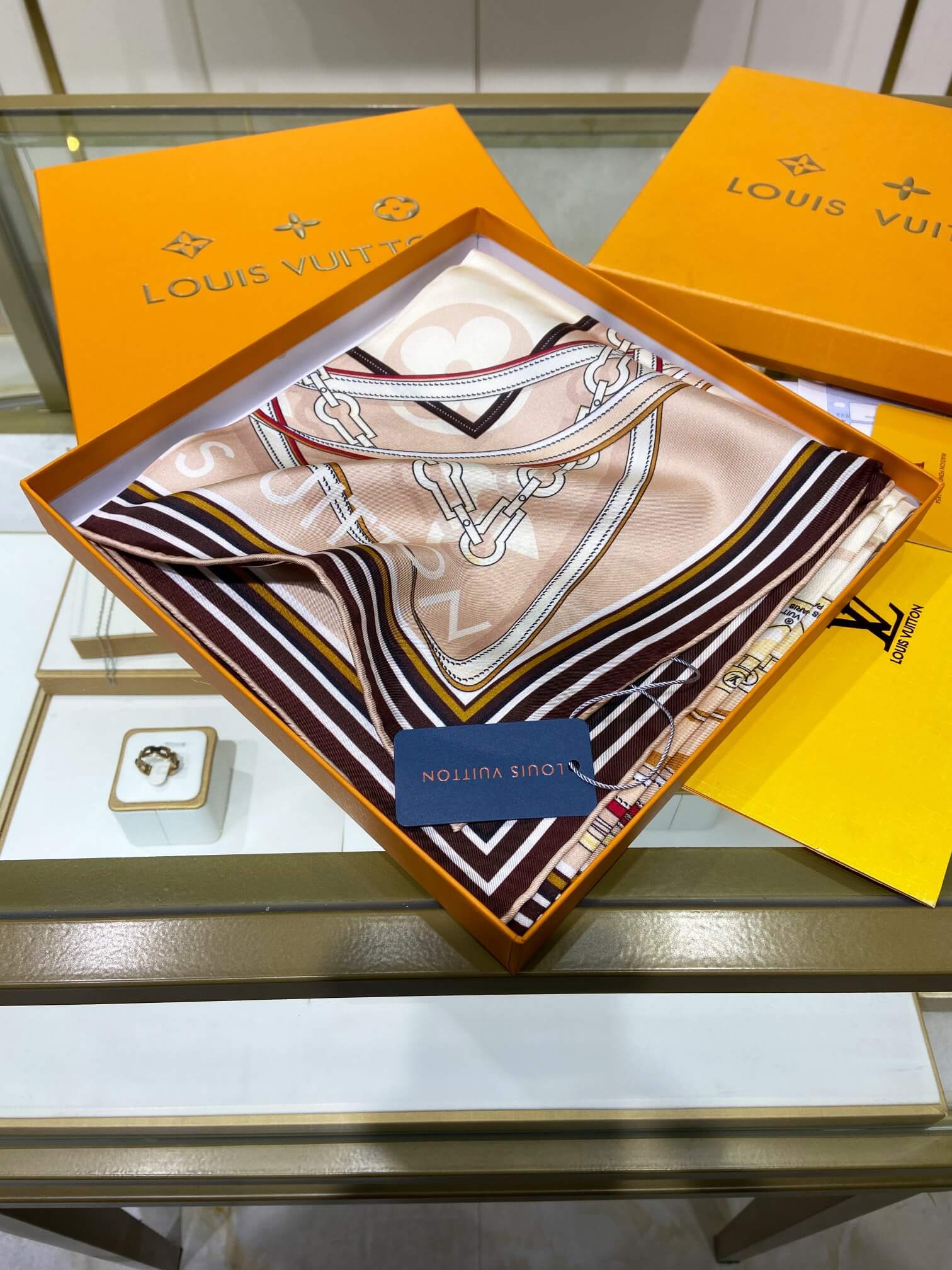 LV Silk Scarf - Image 8