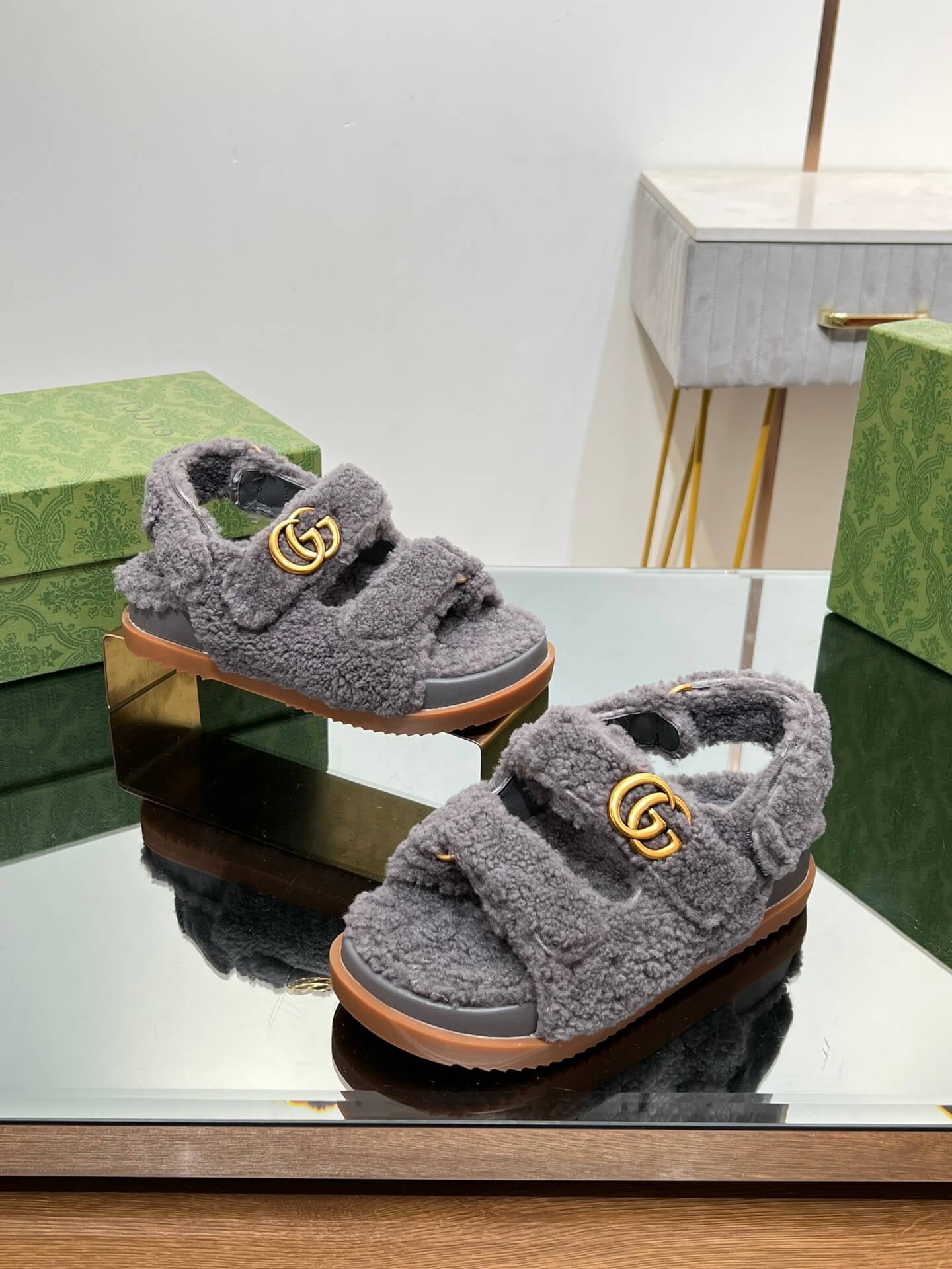 Gucci Merino Wool Sandals