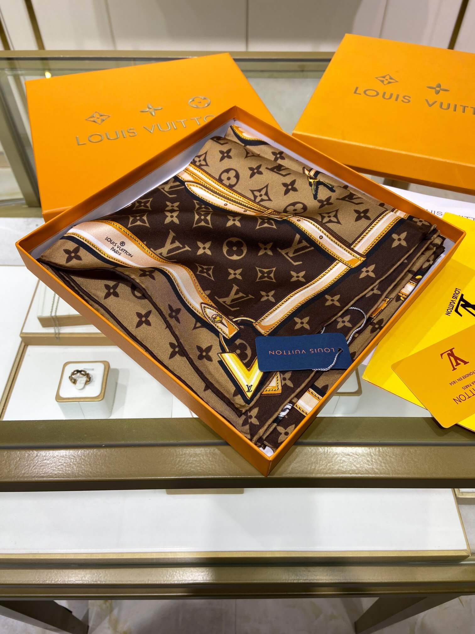 LV Silk Scarf - Image 7