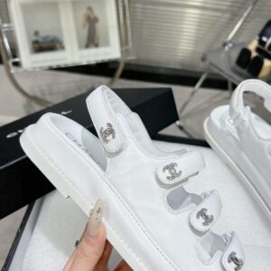 Chanel Casual Style Unisex Plain Logo Sandal