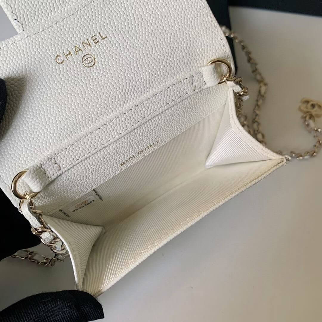 Chanel White Waist Mini Wallet - Image 7