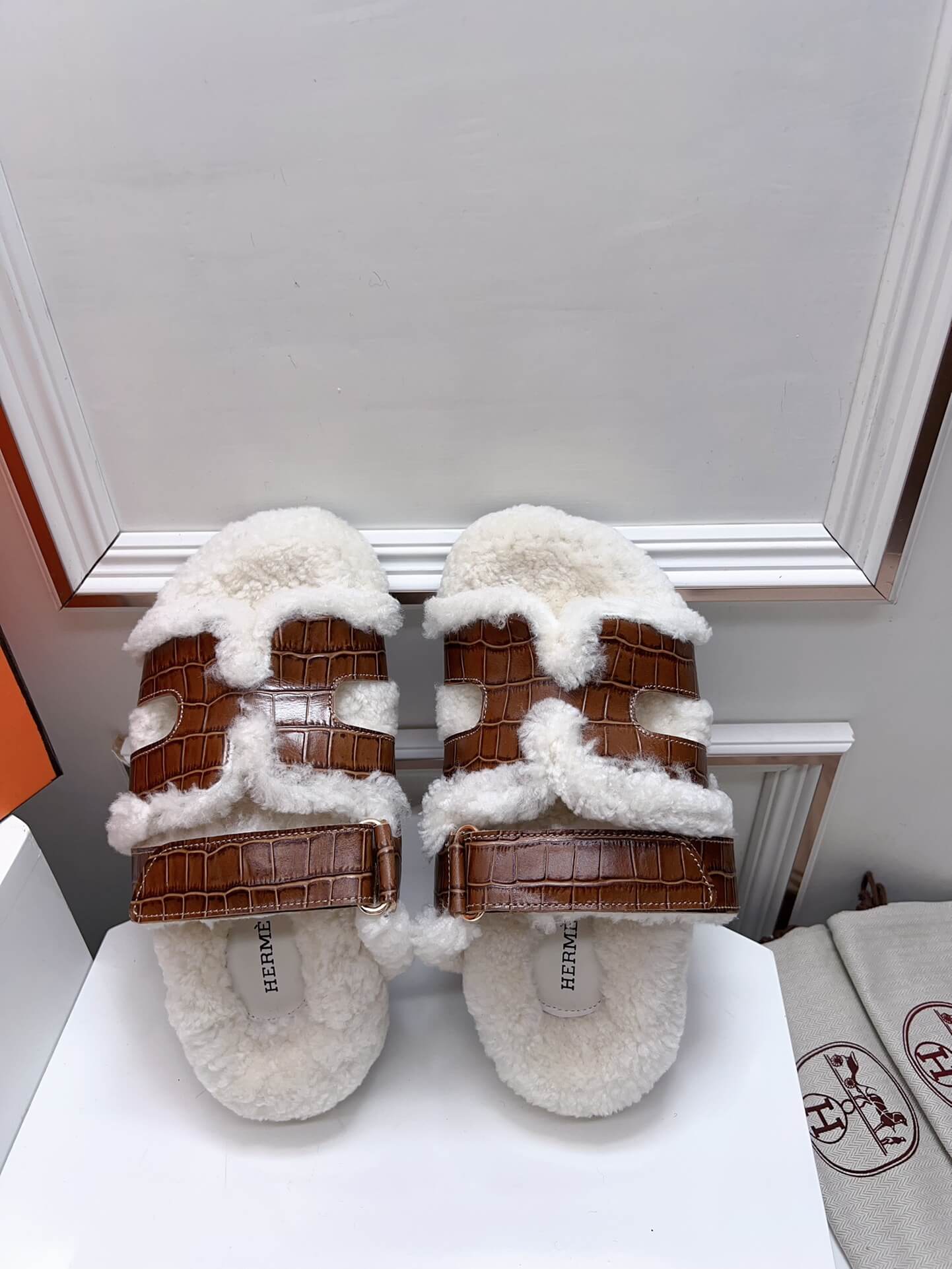 Hermes Teddy Chypre Sandal - Image 7