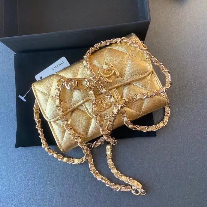 Chanel Gold Waist Mini Wallet - Image 8