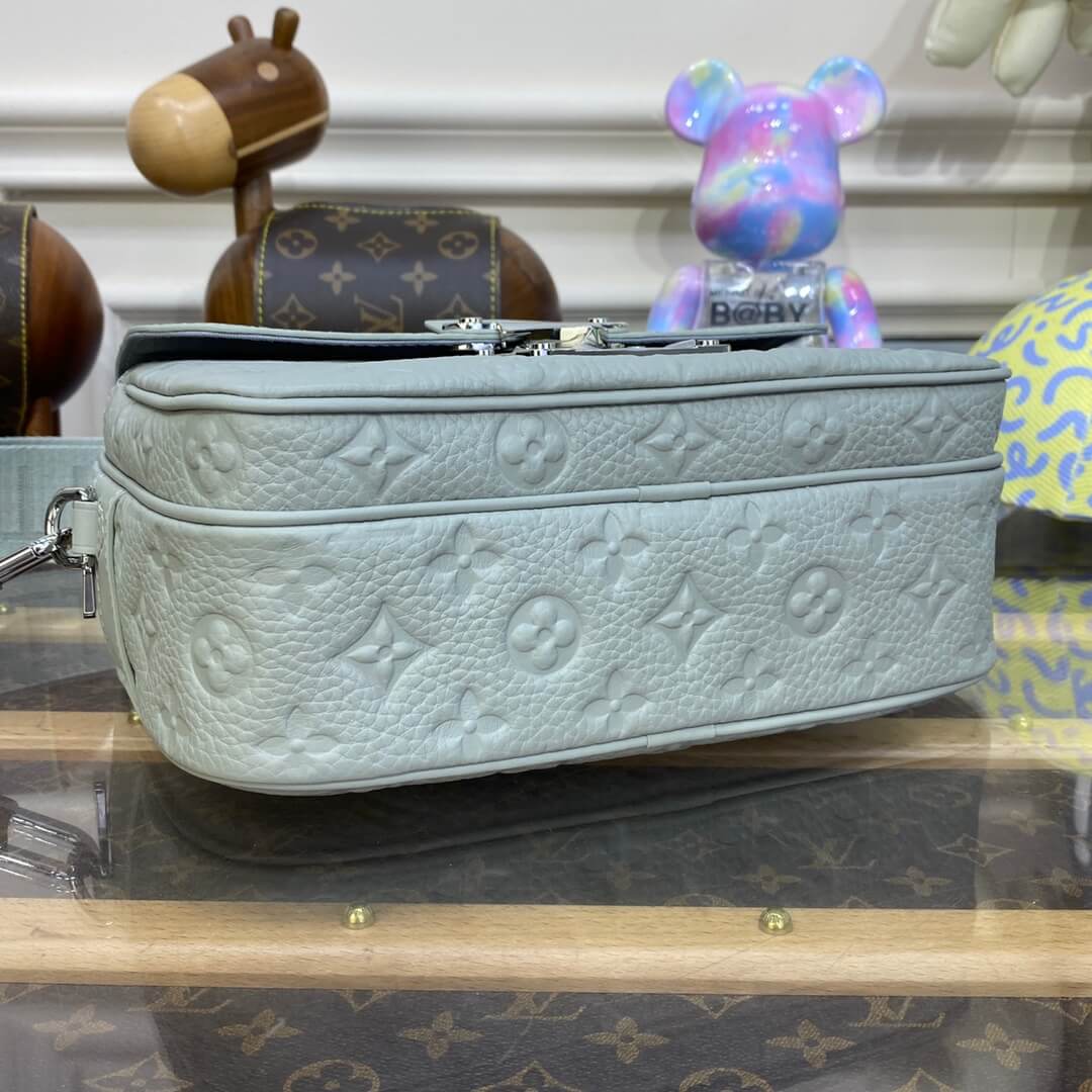 LV Monogram Macassar S Lock Messenger Bag - Image 9