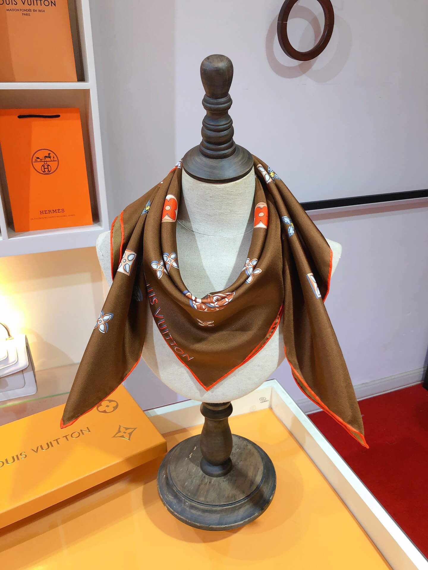 LV Silk Scarf - Image 8