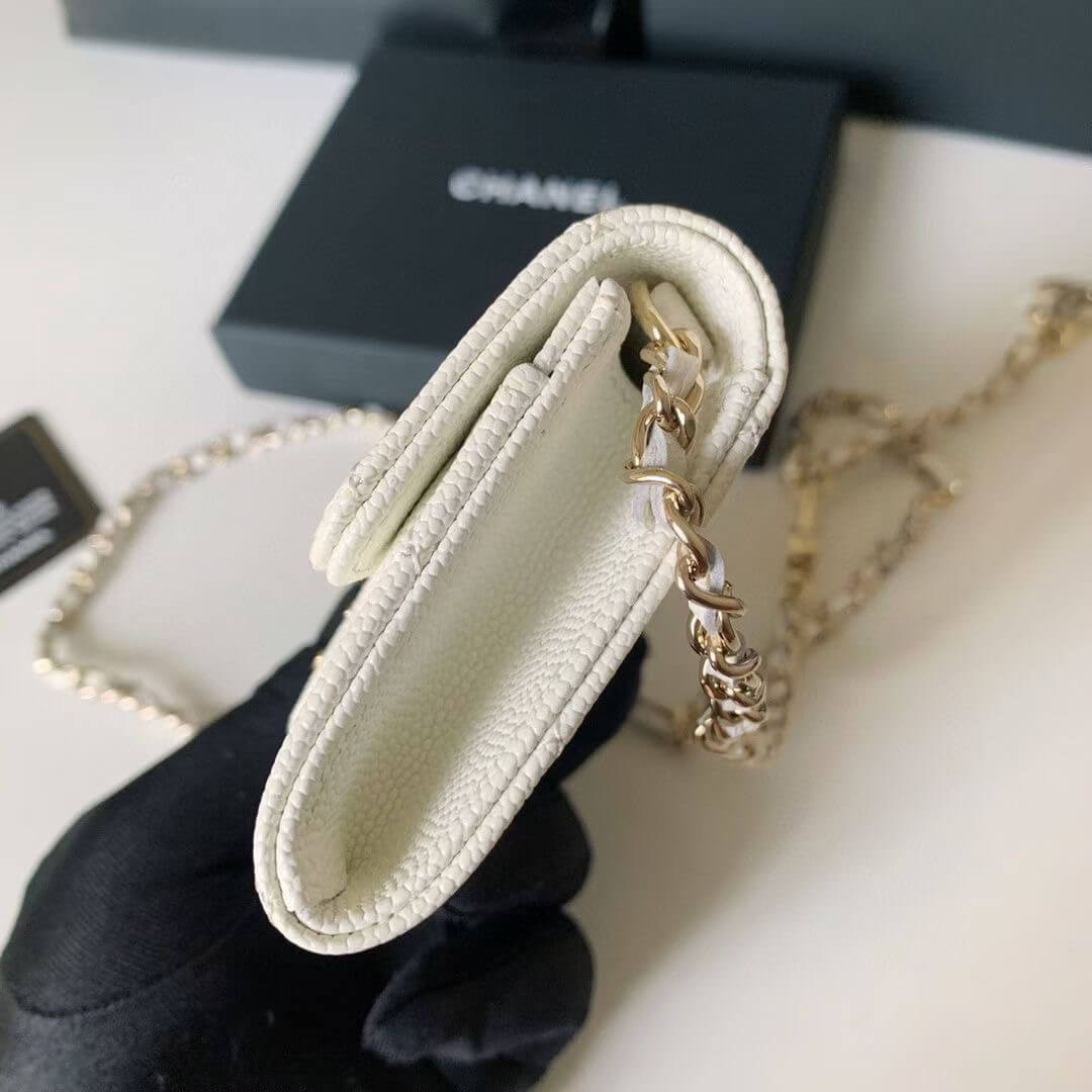 Chanel White Waist Mini Wallet - Image 9