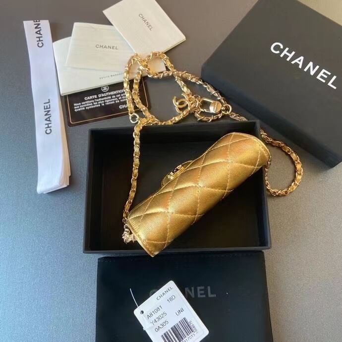 Chanel Gold Waist Mini Wallet - Image 9