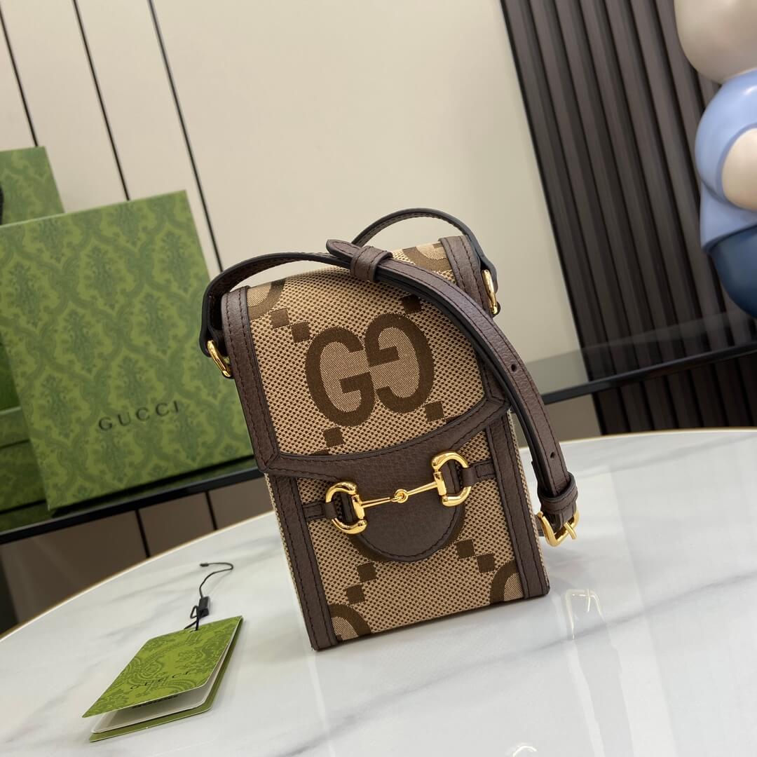 Adult Gucci Horsebit Mini Bag Beige Ebony