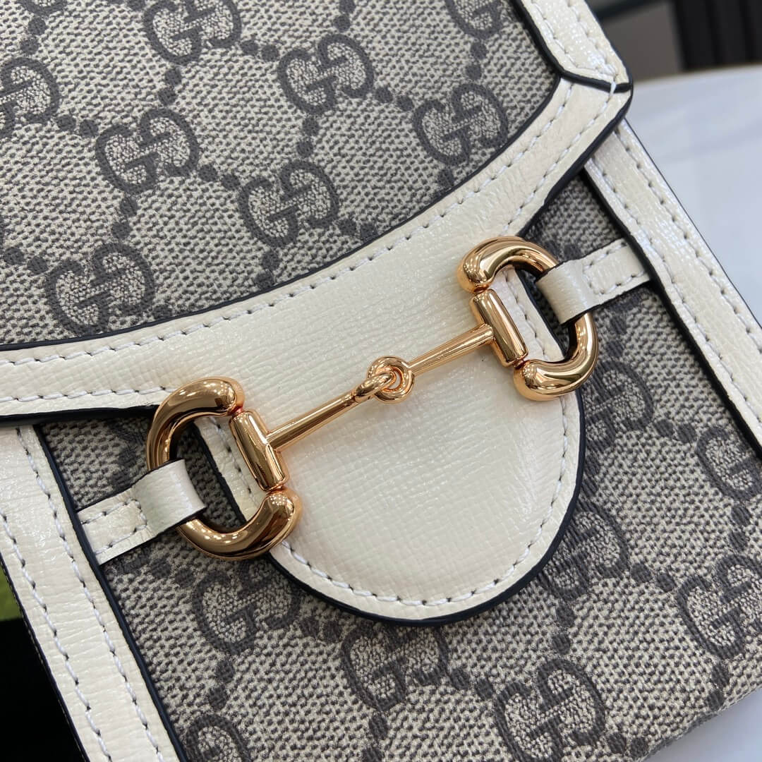 Adult Gucci Horsebit Mini Bag Beige Ebony - Image 4