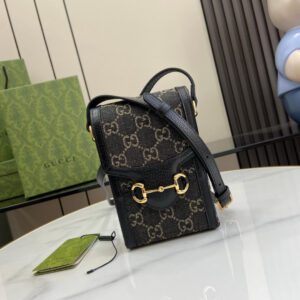 Adult Gucci Horsebit Mini Bag Beige Ebony