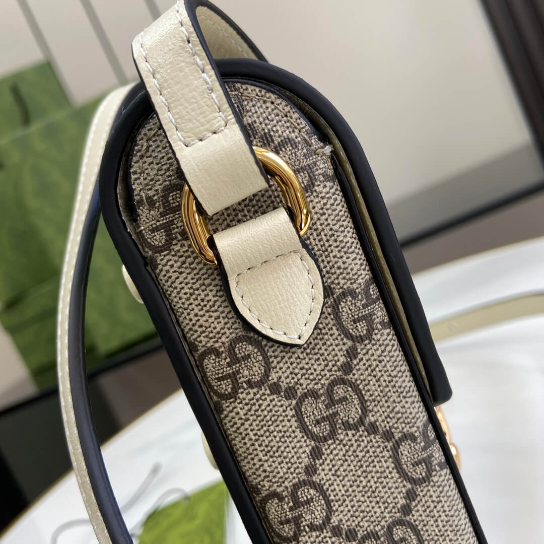 Adult Gucci Horsebit Mini Bag Beige Ebony - Image 2