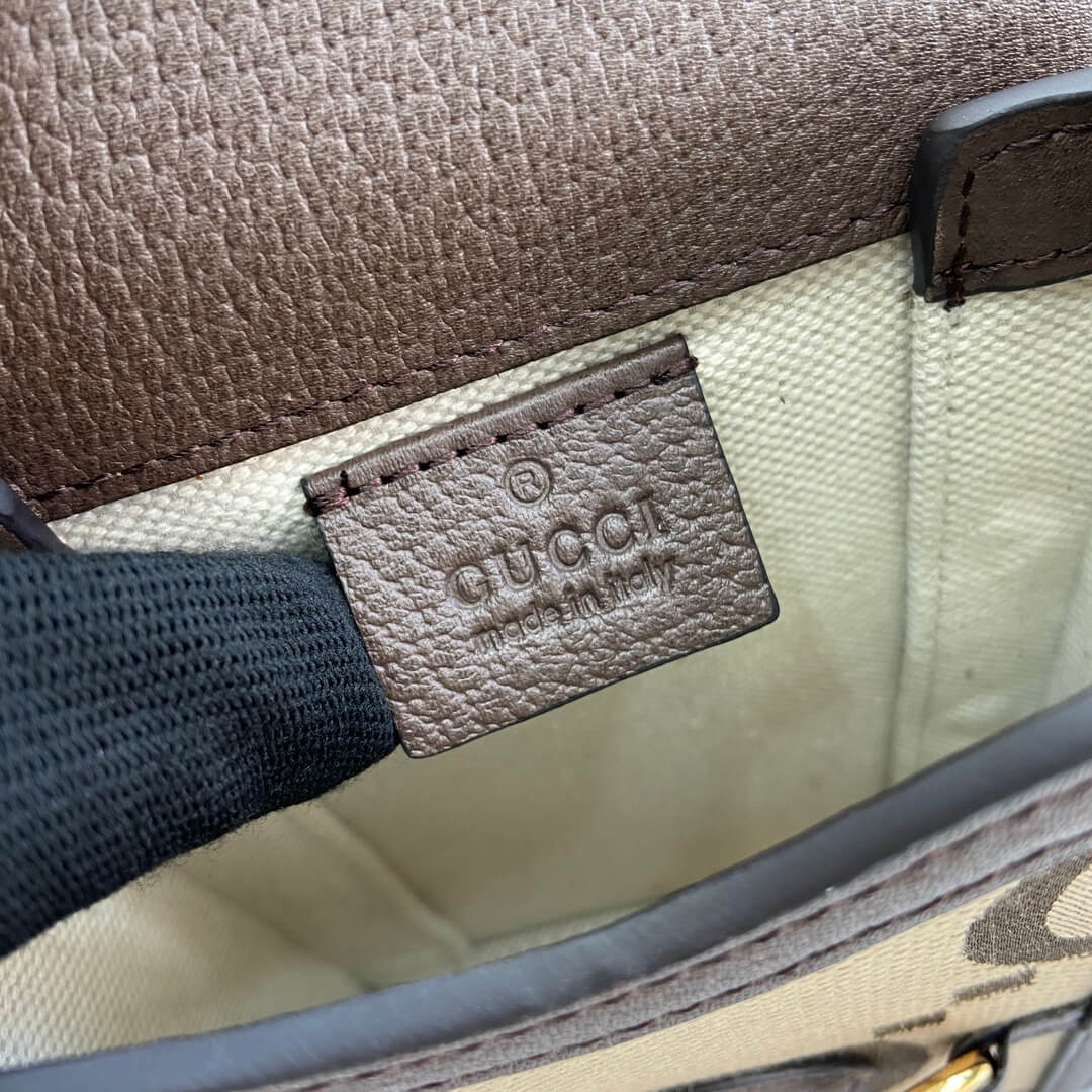 Adult Gucci Horsebit Mini Bag Beige Ebony - Image 5