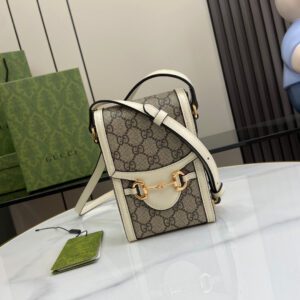 Adult Gucci Horsebit Mini Bag Beige Ebony