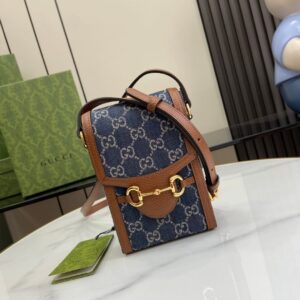 Adult Gucci Horsebit Mini Bag Beige Ebony