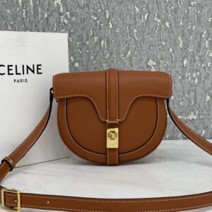 Celine Small Besace 16 Bag in Grained Leather Bag