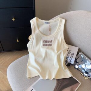 Miu Miu Cream Tank Top