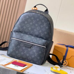 LV Backpack Leather Bag Monogram LV Logo M22558 in Black