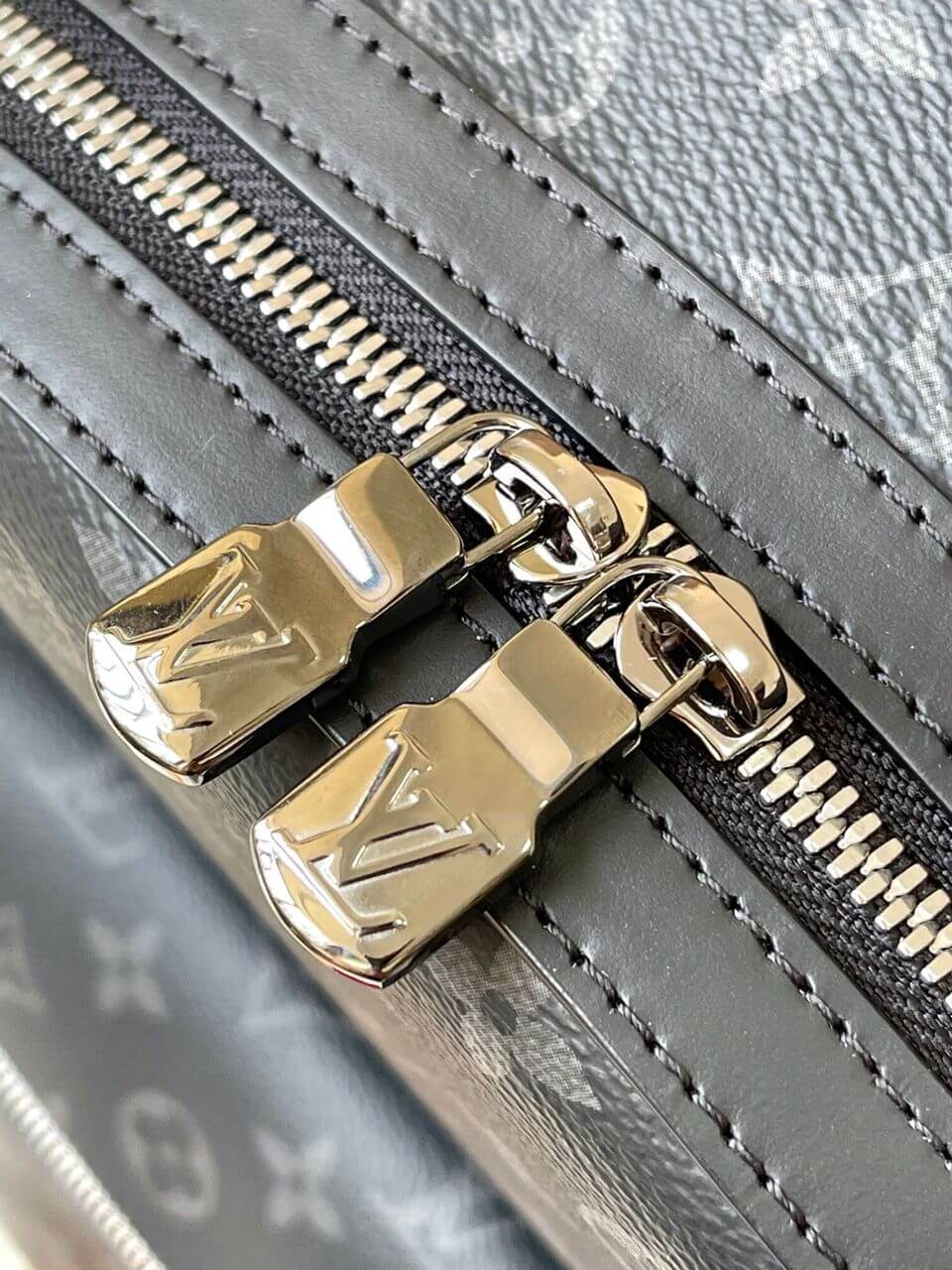 LV Backpack Leather Bag Monogram LV Logo M22558 in Black - Image 4
