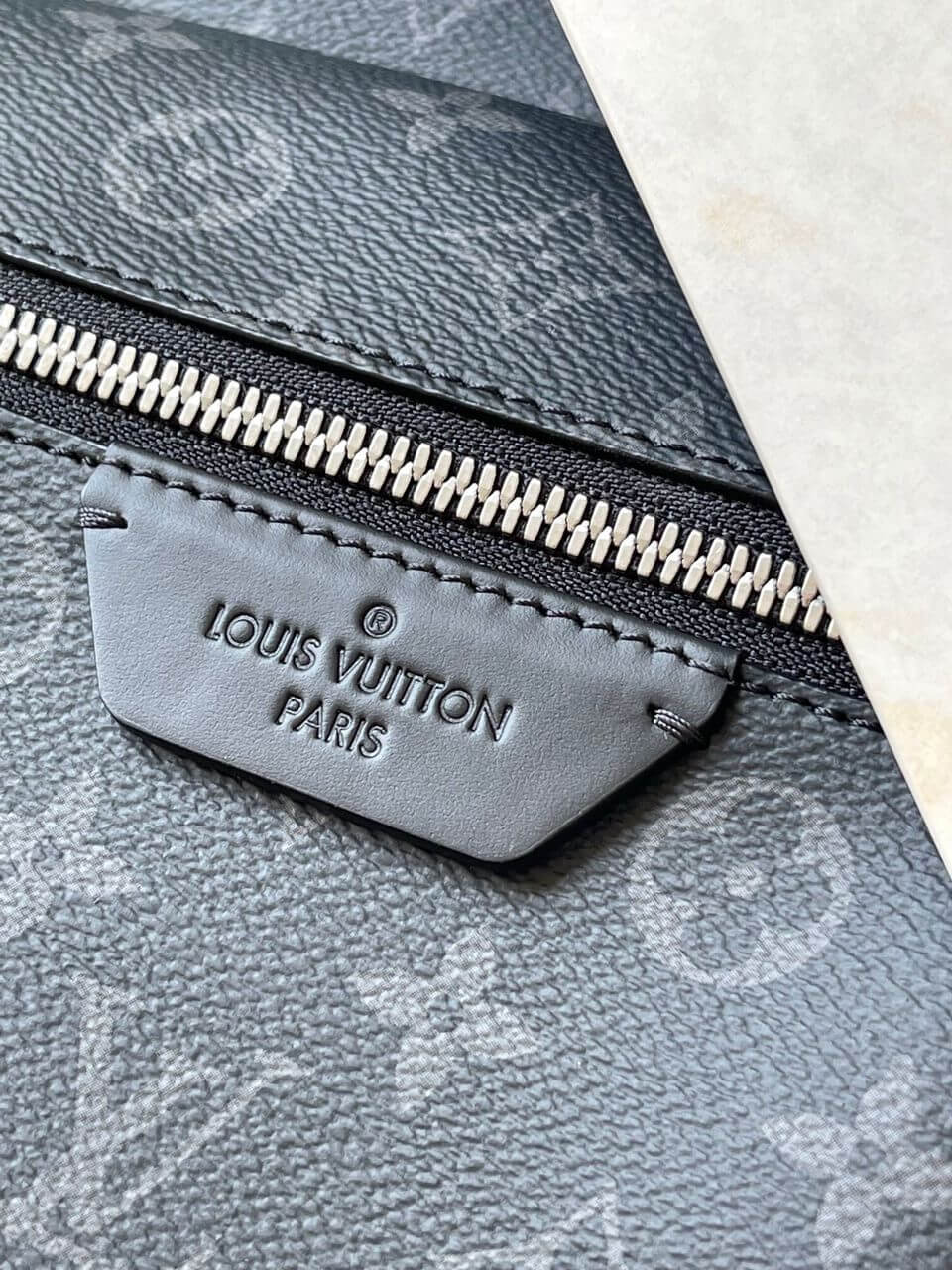 LV Backpack Leather Bag Monogram LV Logo M22558 in Black - Image 7