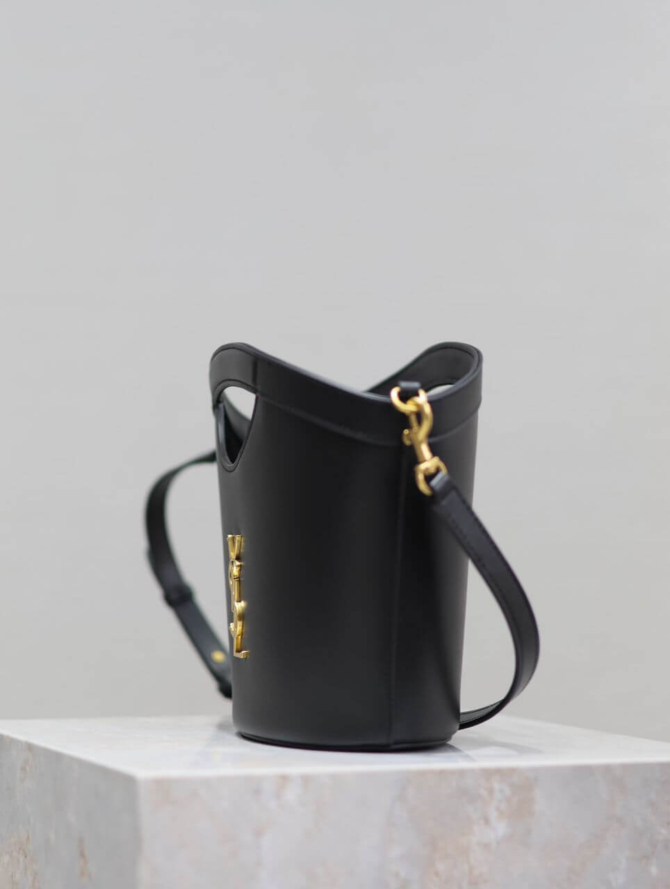 YSL Celia Mini Leather Tote Bag - Image 5