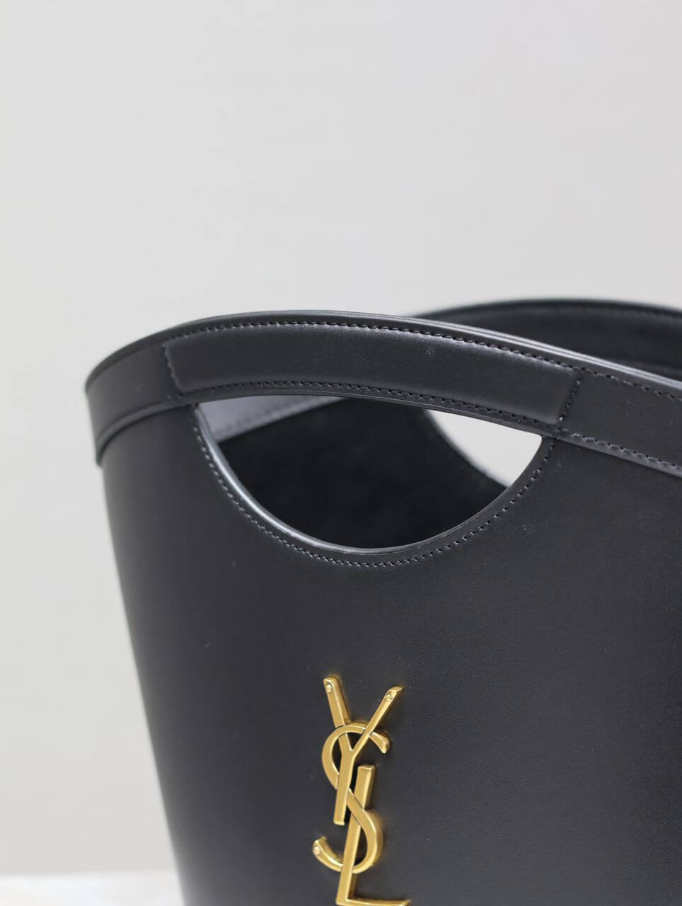 YSL Celia Mini Leather Tote Bag - Image 6