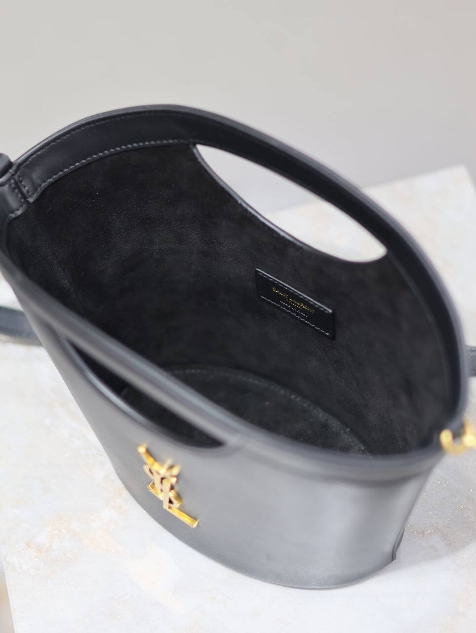 YSL Celia Mini Leather Tote Bag - Image 7