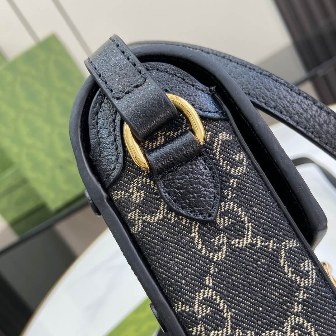 Adult Gucci Horsebit Mini Bag Beige Ebony - Image 3