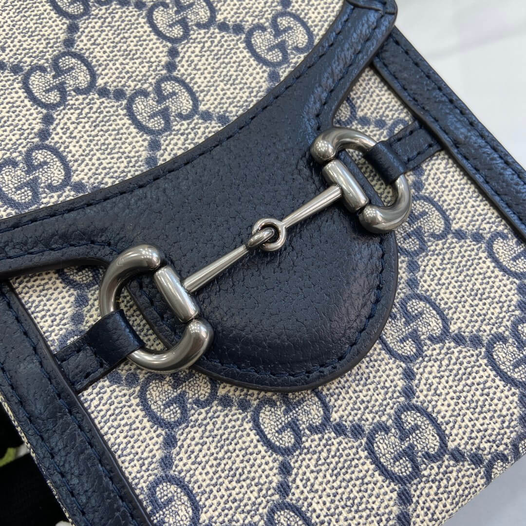 Adult Gucci Horsebit Mini Bag Beige Ebony - Image 8