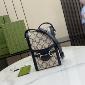 Adult Gucci Horsebit Mini Bag Beige Ebony