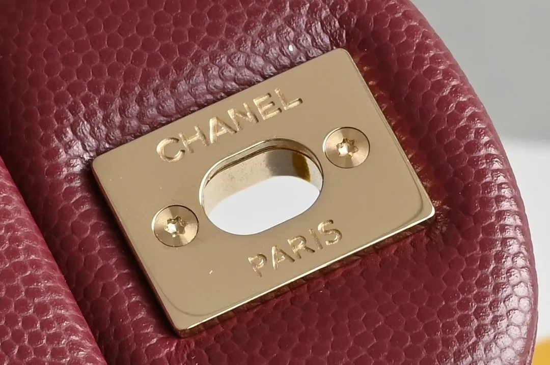 Chanel - Medium Classic Flap Bag - Burgundy Caviar - Image 8