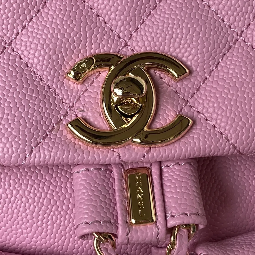 Chanel 23P Triple Pack Duma Backpack in Pink Caviar - Image 3