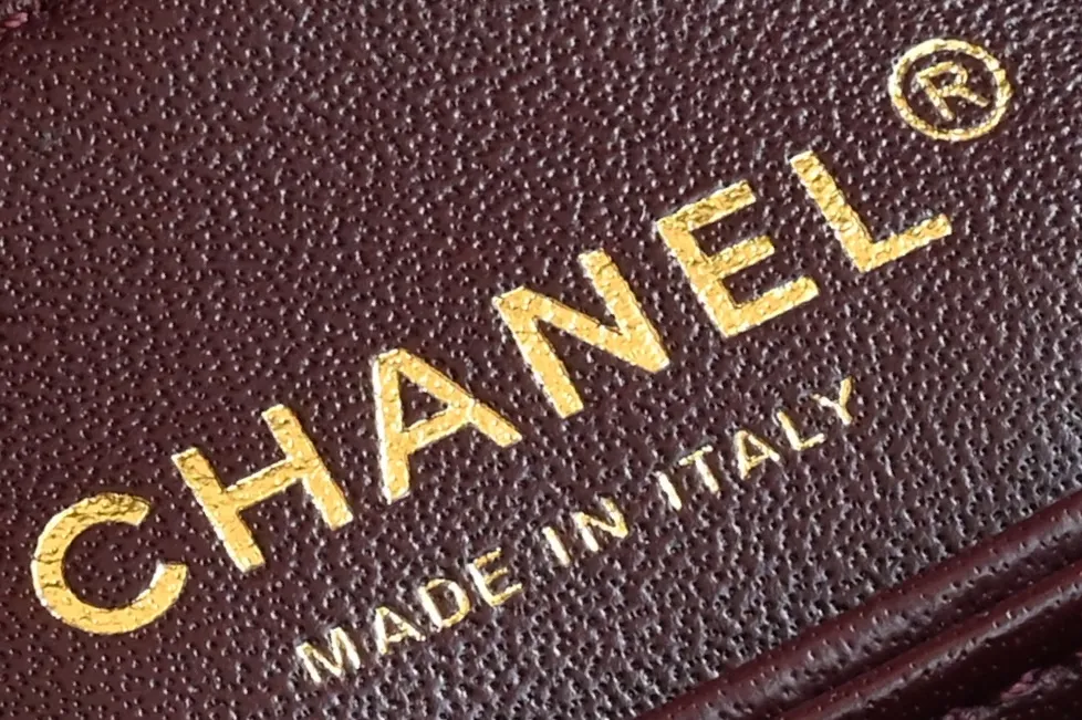 Chanel Navy Blue/Burgundy Quilted Caviar Leather Mini Coco Top Handle Bag Chanel - Image 10