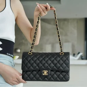 Chanel Medium Classic Flap Bag Black Caviar