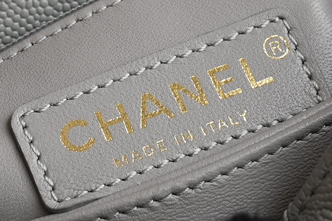 Chanel Pale Blue Extra Mini Coco Top Handle Bag in Caviar Leather - Image 9