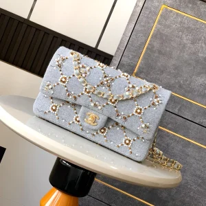 Chanel Pearl & Crystal Classic Double Flap Bag