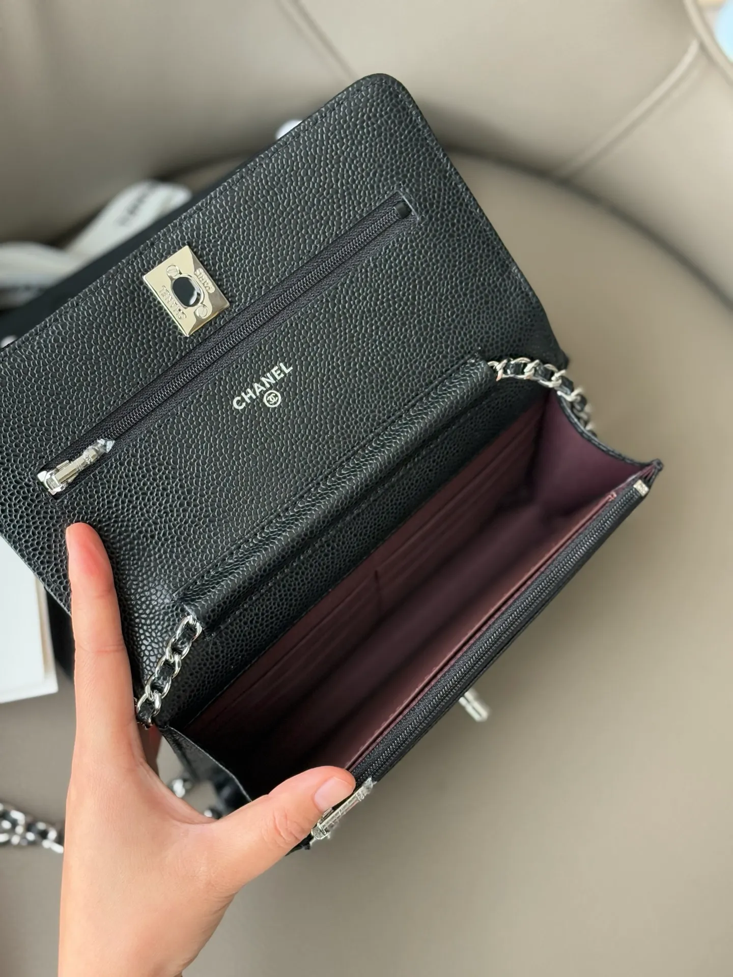 Chanel Wallet On Chain WOC with Strass and Gold - Image 2