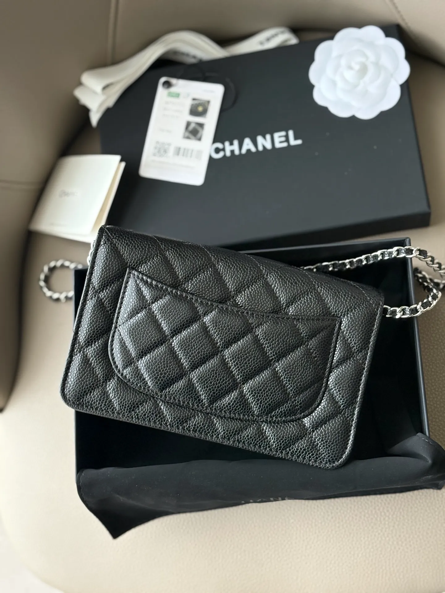 Chanel Wallet On Chain WOC with Strass and Gold - Image 5