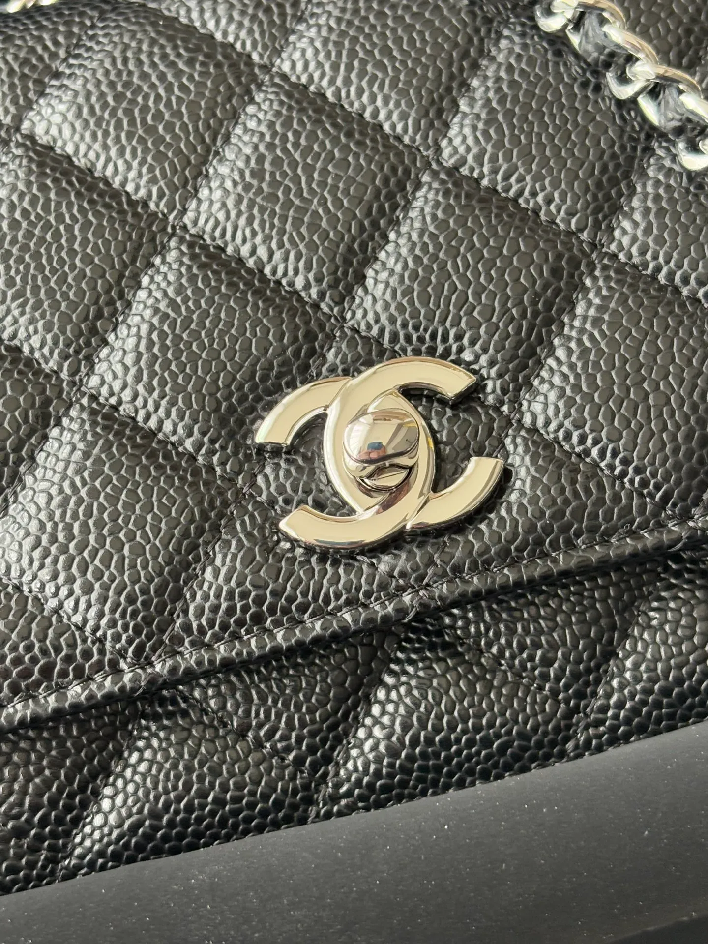 Chanel Wallet On Chain WOC with Strass and Gold - Image 8