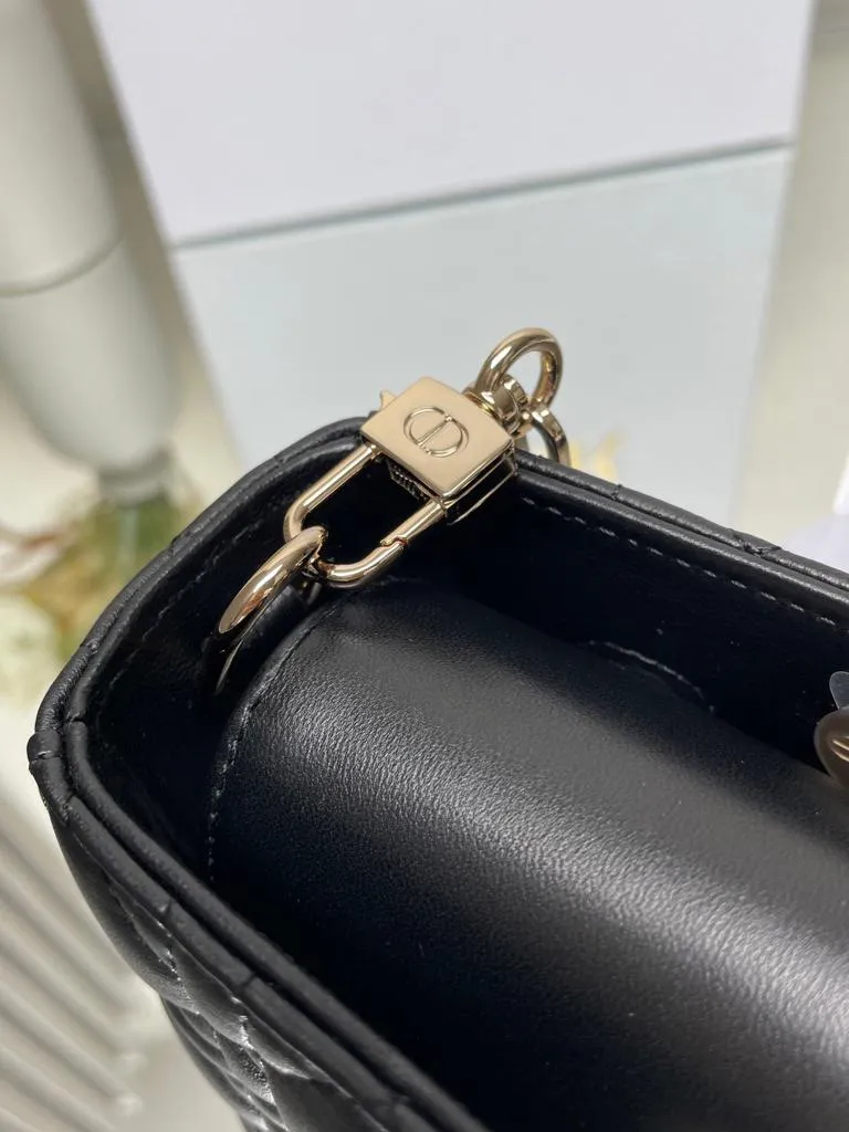 Dior Lady D-Joy Bag In Black Cannage Lambskin - Image 2