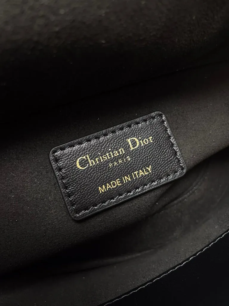 Dior Lady D-Joy Bag In Black Cannage Lambskin - Image 4