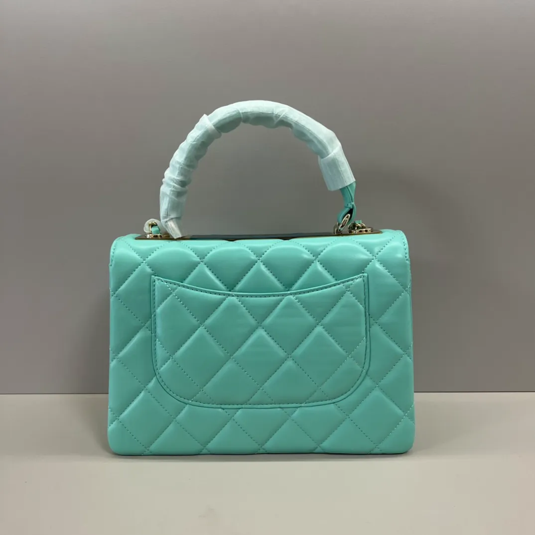 CHANEL Lambskin Quilted Small Trendy CC Flap Dual Handle Bag - Image 4