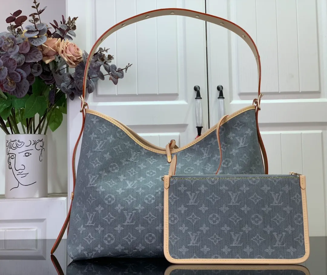 CarryAll MM Monogram Denim Handbags - Image 4