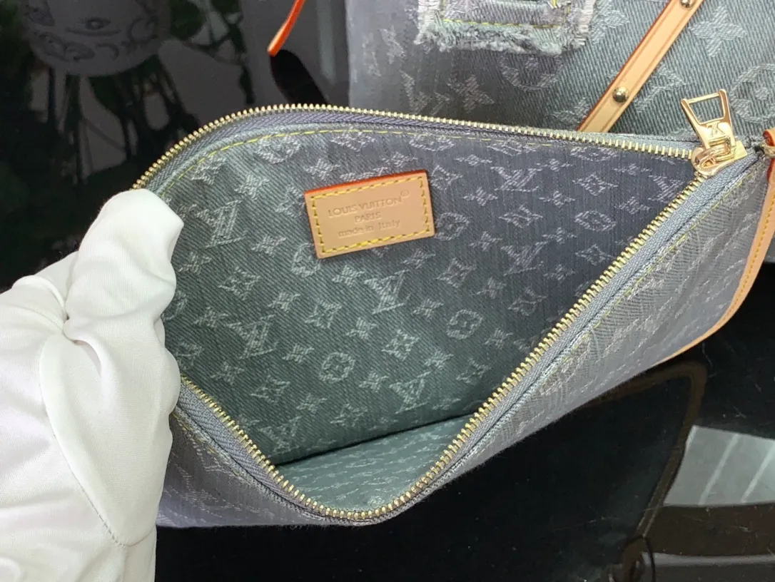 CarryAll MM Monogram Denim Handbags - Image 7