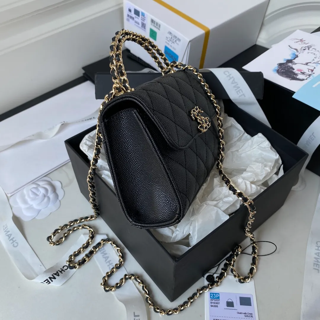 Chanel 23P Clutch with Chain, Luxury, Bags & Wallets on Carousell - Image 6