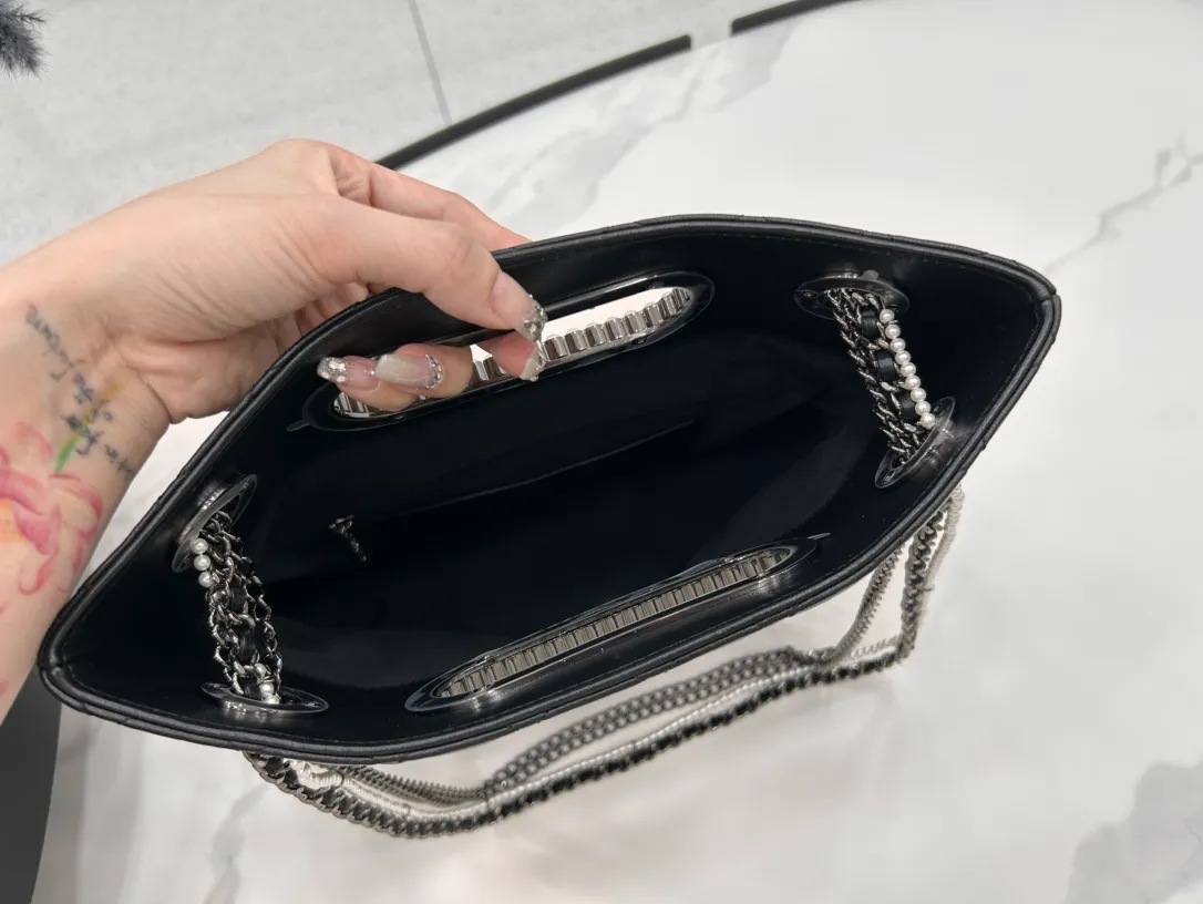 Chanel AS4222 Pearl Elements Chain Briefcase - Image 6