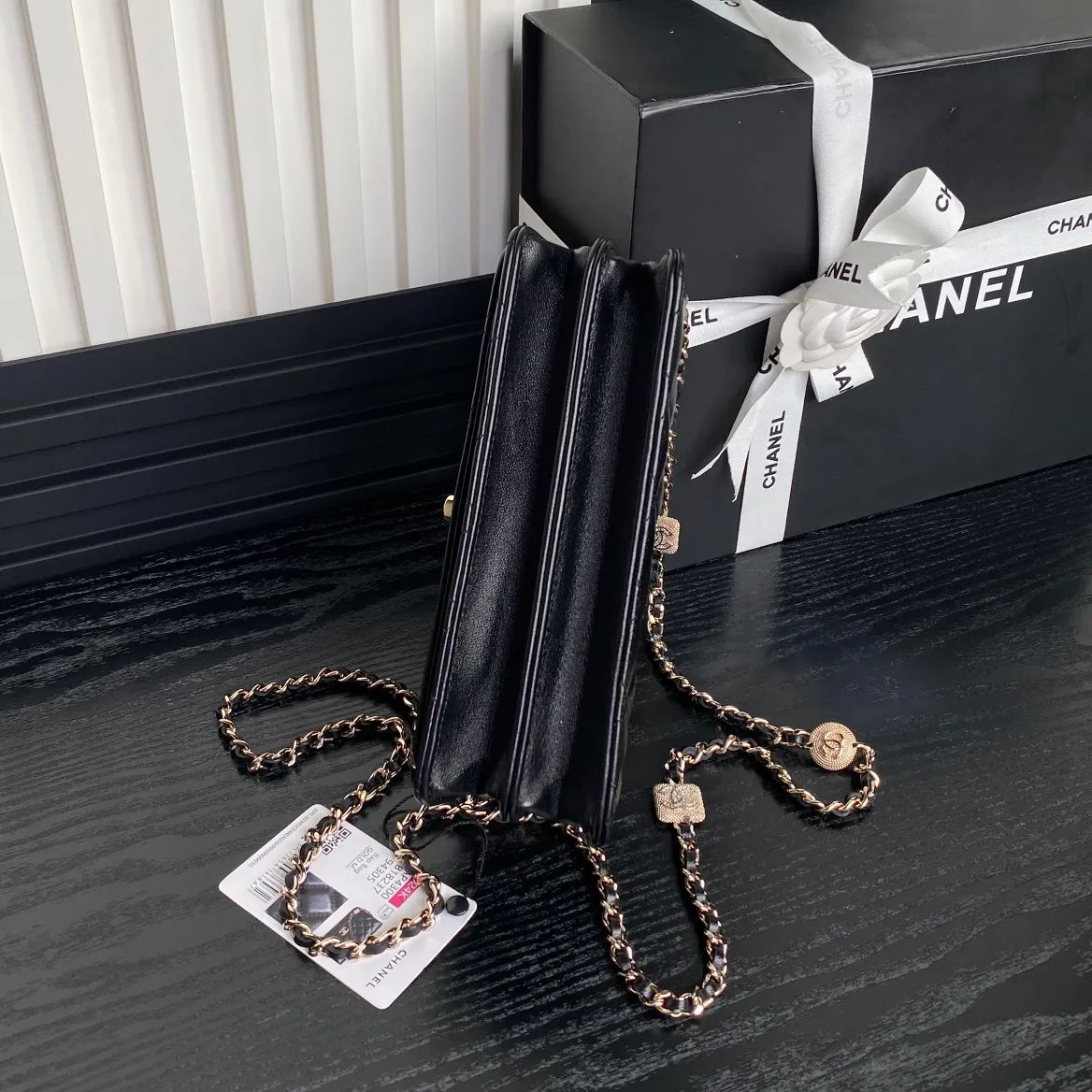 Chanel Clutch with Chain Lambskin - Image 8
