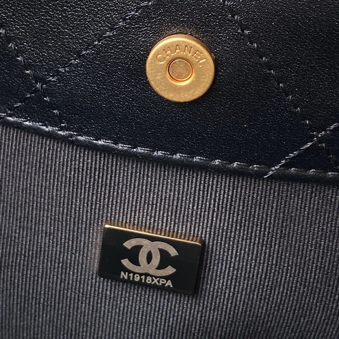 Chanel Hobo Bag with CC Leather Strap - Image 2